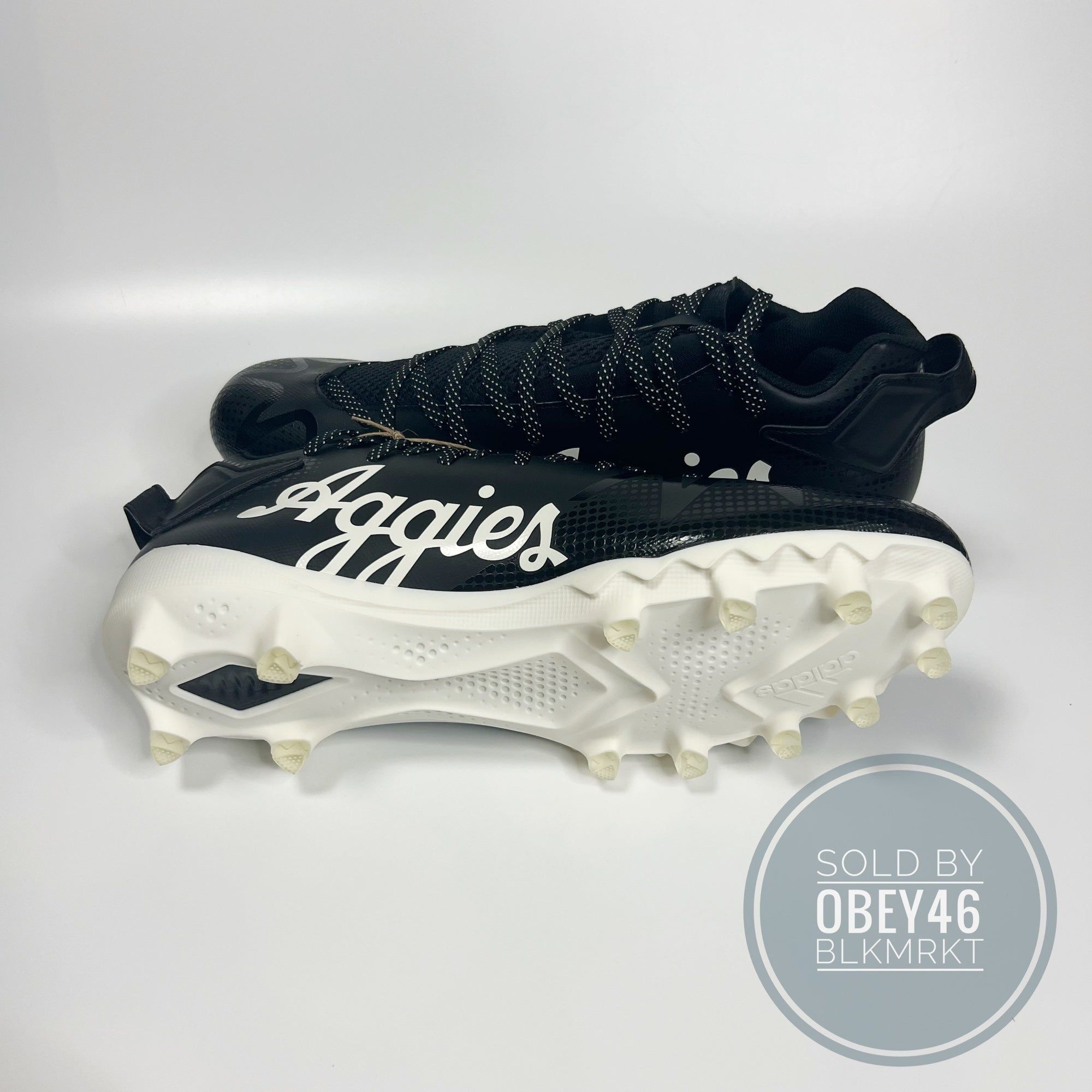 Adidas Freak 22 Texas A&M Aggies Black PE Football Cleats 