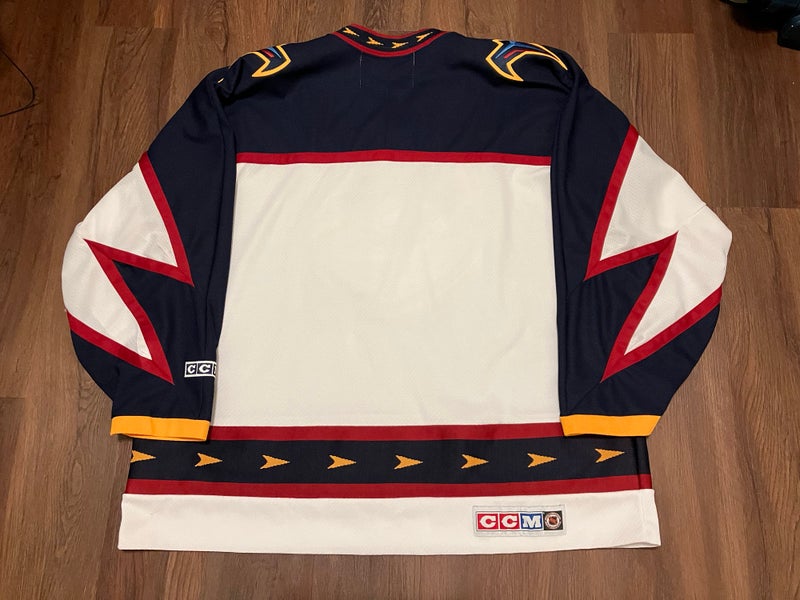 Atlanta Thrashers CCM Vintage Blank White NHL Hockey Jersey Size 