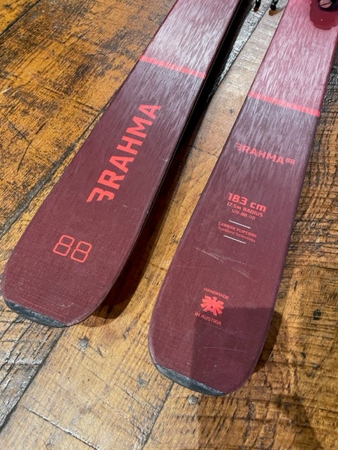 Used Unisex 2021 Blizzard 183 cm All Mountain Brahma 88 Skis With Look Pivot Bindings Max Din 15