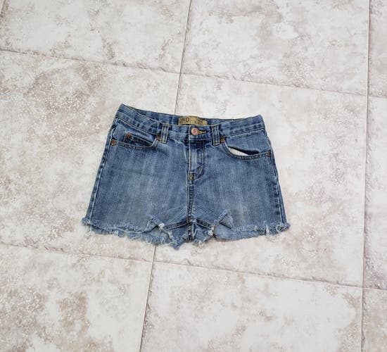Blue Jean Cut Off Distressed Shorts Old Navy Denim Little Girls Size 8