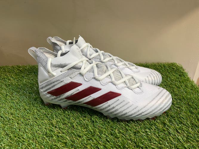 *SOLD* Adidas Freak Ultra Primeknit Football Cleats FX1297 White Red Men’s Size 13 NEW