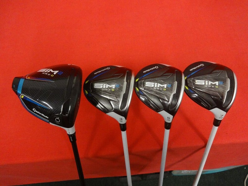 TAYLORMADE SIM2 Max-D 12° Driver 3 5 7 Wood Set RH Senior / Lite