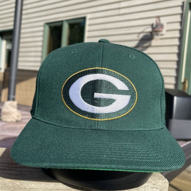 Vintage Sports Specialties Nike Green Bay Packers Fitted Plain Logo Hat 7 1/4