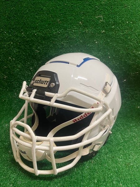 Schutt F7 VTD Adult Football Helmet - Collegiate Package (M, White) 