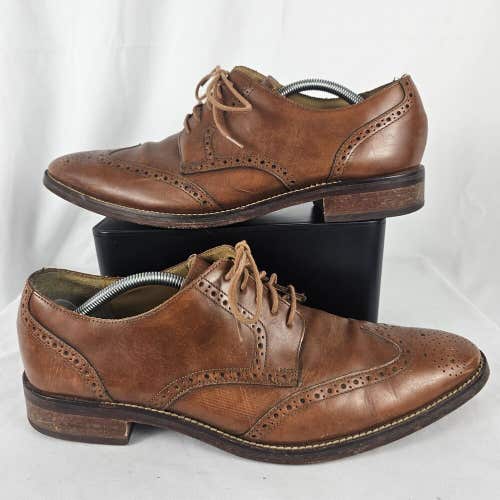 Cole Haan Grand OS Wingtip Brown Leather Dress Shoes C12845 Men’s Size 12 M