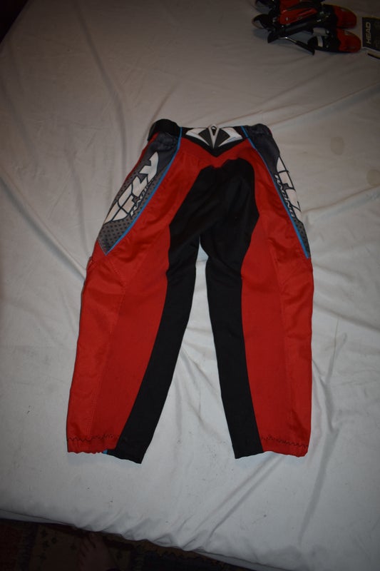 Fly Racing F-16 Motocross Pants, Red/Black, Size 22 - Great Condition!