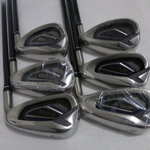 XXIO 12 Iron Set - 7-PW, AW, SW - Stiff Flex Graphite - NEW