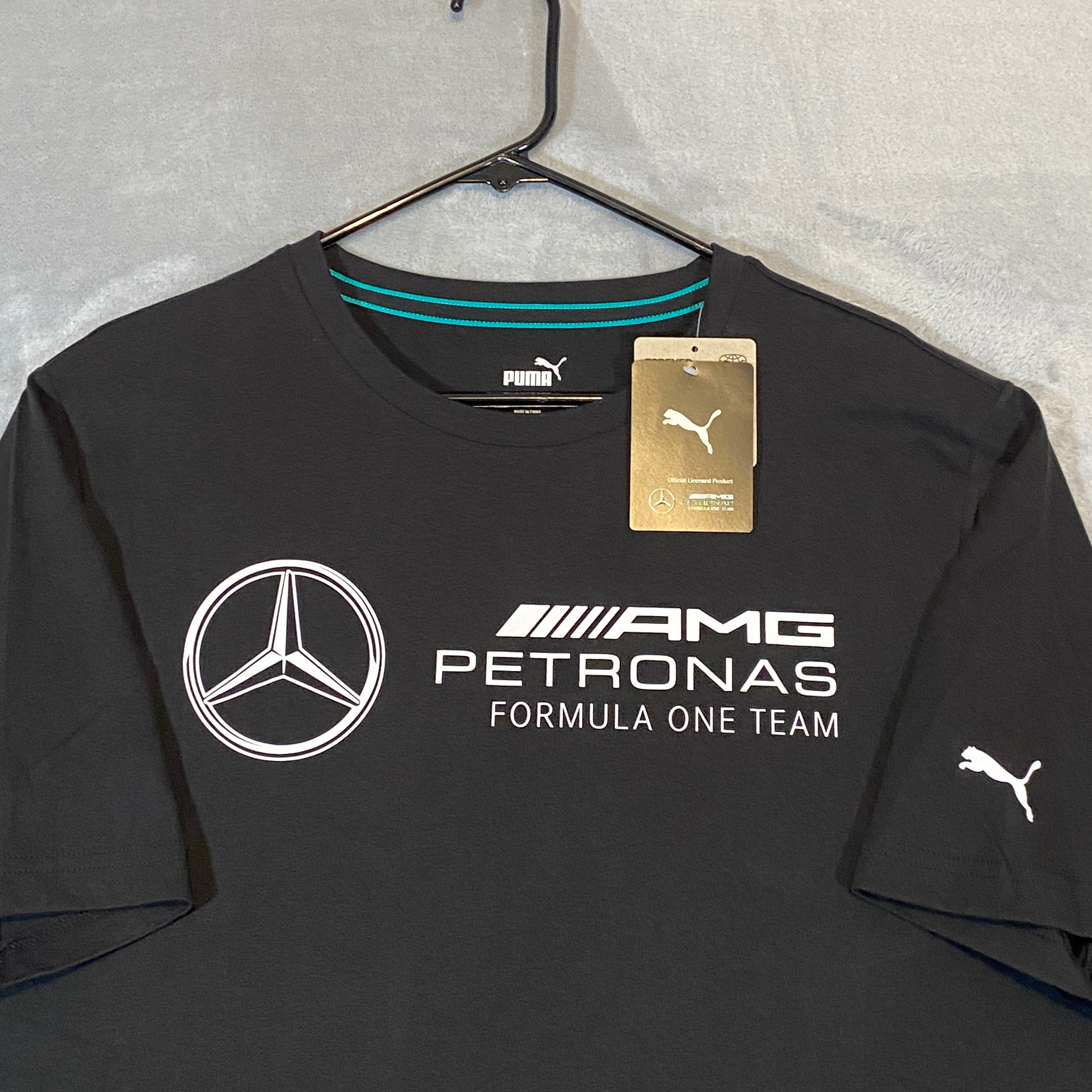 Puma Men's Mercedes Essential Logo-Graphic T-Shirt