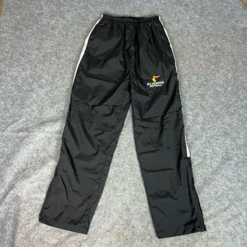 Alvernia Golden Wolves Mens Pants Medium Black White Track Running NCAA Softball