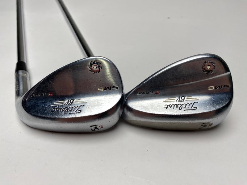 Titleist Vokey SM6 Tour Chrome 54*, 58* Wedge Set Right Accra