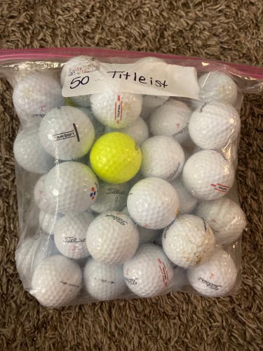 Used Titleist 50 Pack Balls