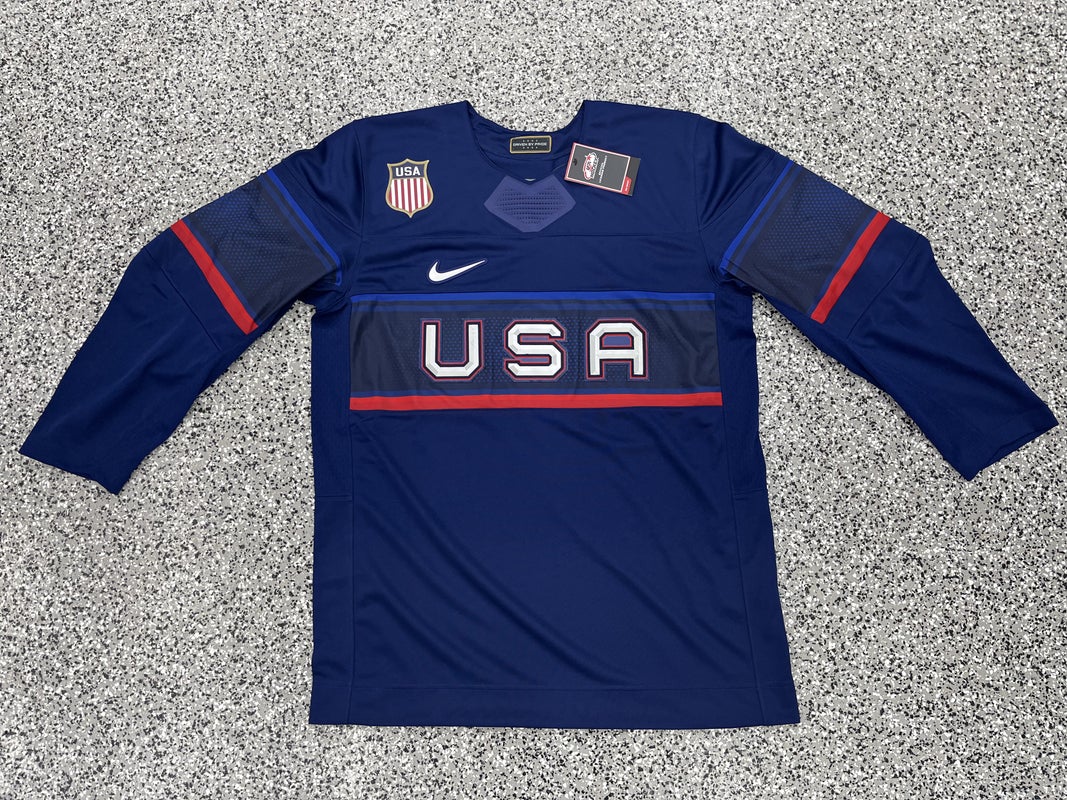 Nike USA Hockey Home 2022 Olympic Personalized Jersey