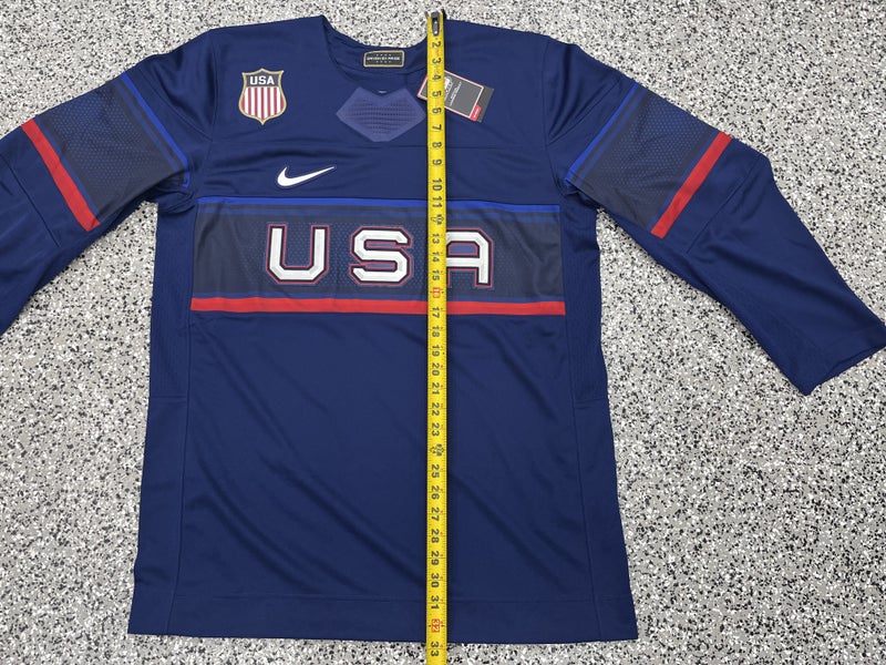 Youth Nike USA Hockey Away 2022 Olympic Personalized Jersey