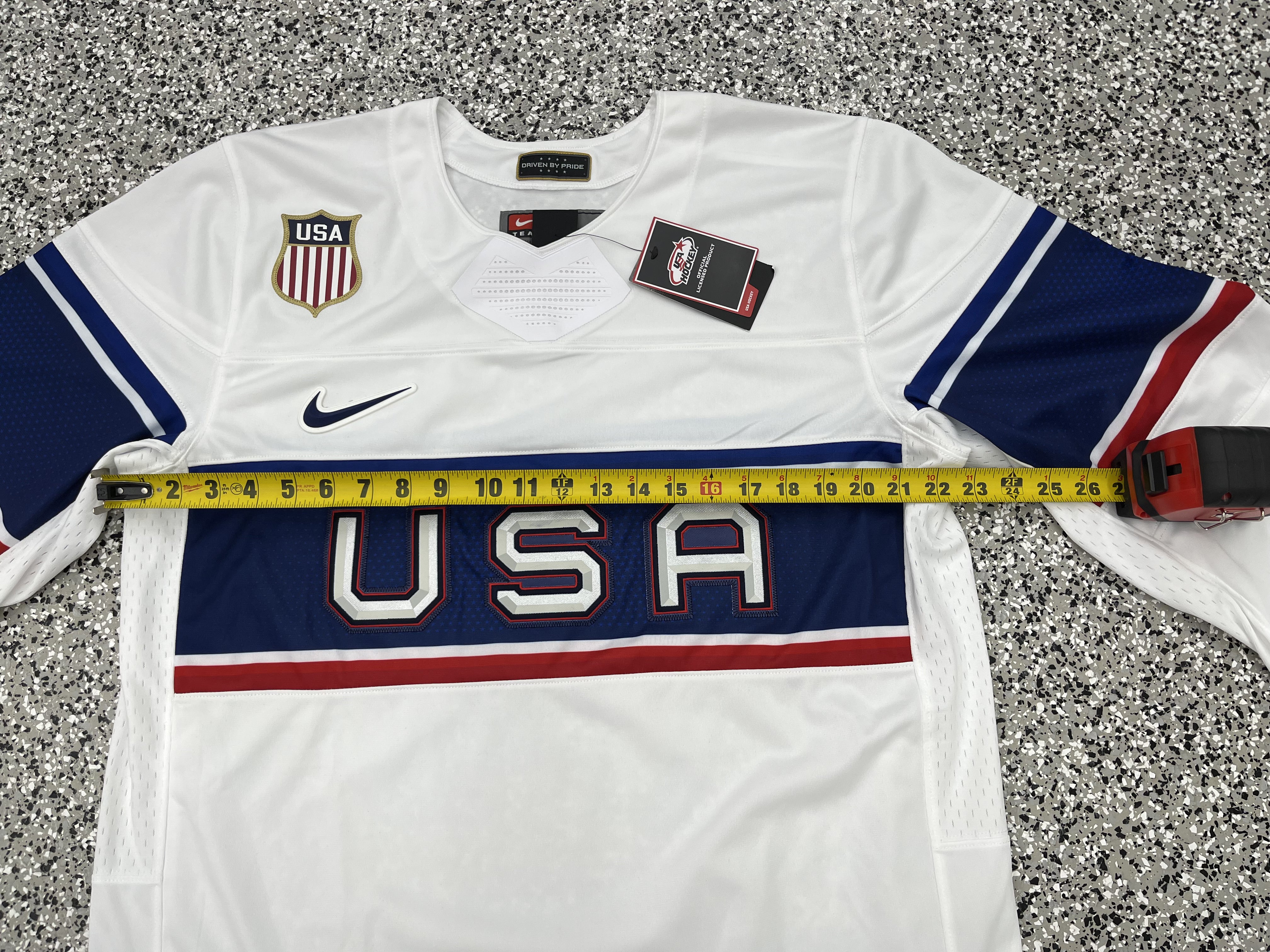 Nike Team USA 2022 Beijing Olympic Hockey Jersey White Large NWT