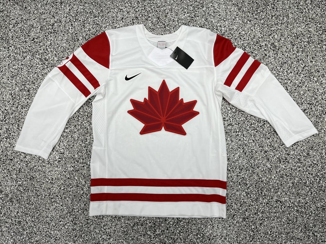 Nike, Shirts, Nike Usa 222 Olympics Hockey Away Jersey Mens Size Medium