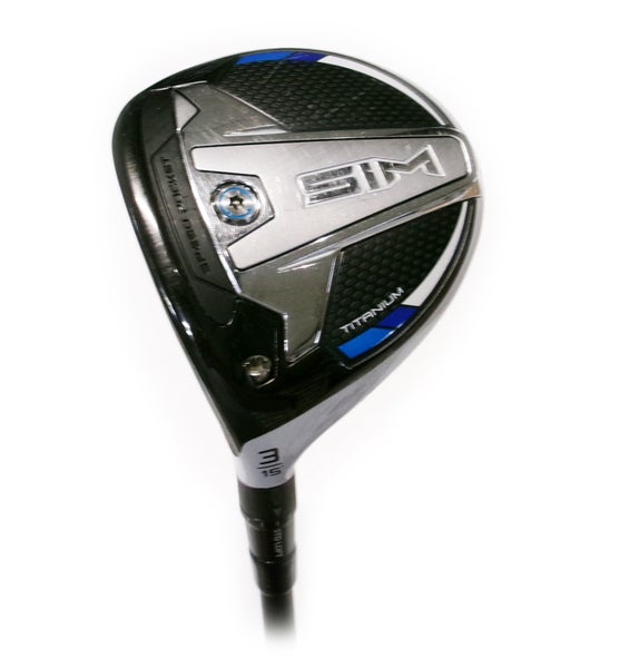 LH TaylorMade SIM Titanium 15* 3 Wood Graphite Aldila Rogue 80 X Flex