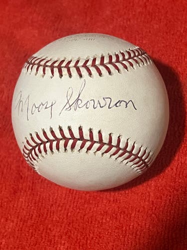 Moose Skowron autographed baseball