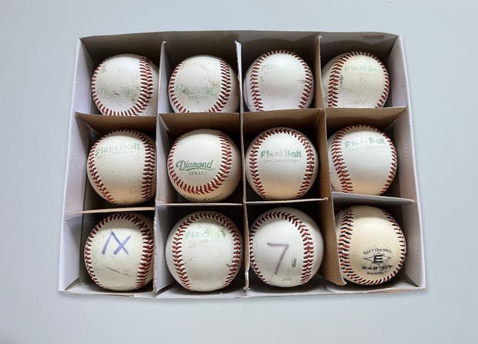 Used Baseballs 12 Pack (1 Dozen)