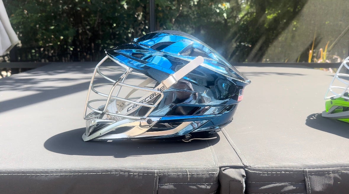 Chrome Blue Cascade S Lacrosse Helmet