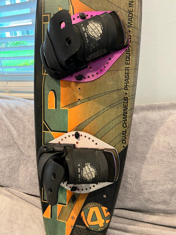Vintage HO Hyperlite S Wakeboard Phaser Equipped Handmade in USA with Bindings
