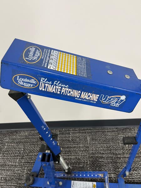 Used Louisville Slugger Blue Flame Pitching Machine