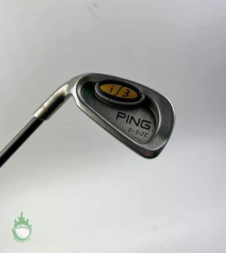 Used LEFT HAND Ping Green Dot i3 O-Size 7 Iron Stiff Flex Graphite Golf Club