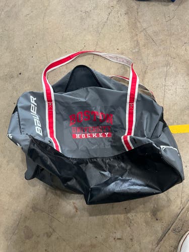 Used Pro Stock Boston University Bauer Hockey Bag