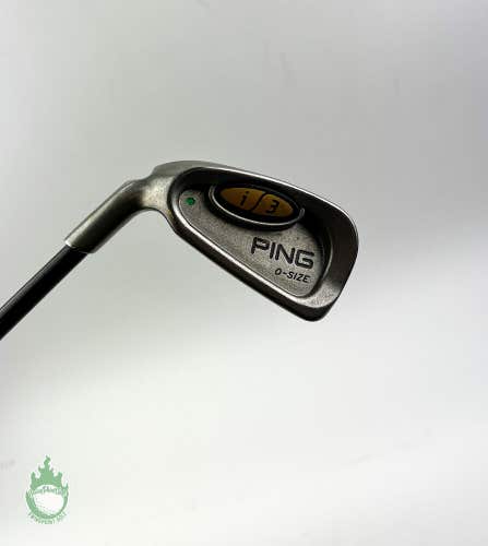 Used LEFT HAND Ping Green Dot i3 O-Size 4 Iron Stiff Flex Graphite Golf Club