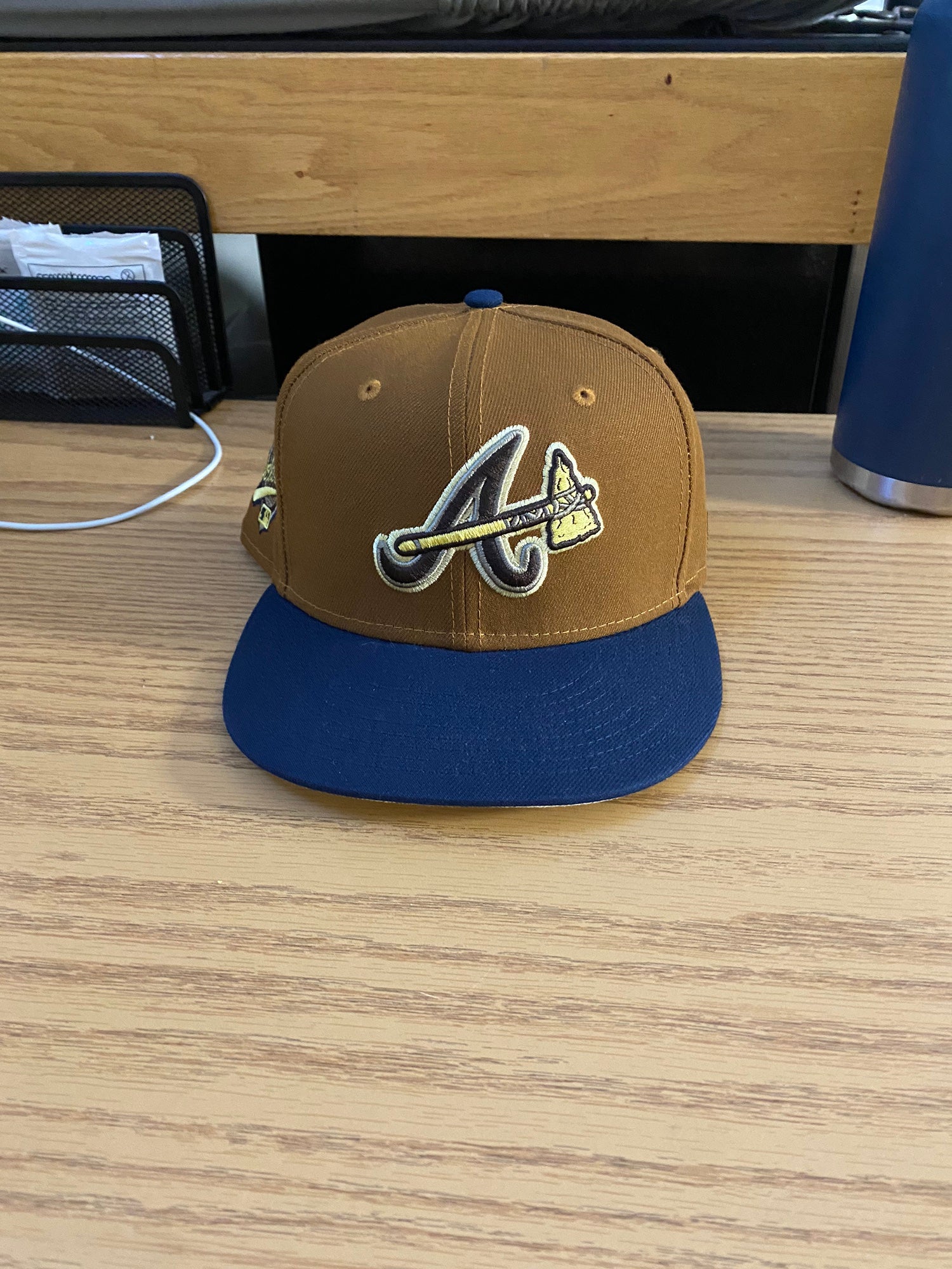 Atlanta Braves Hat Alternate Tomahawk On Field Fitted 7 3/8 New