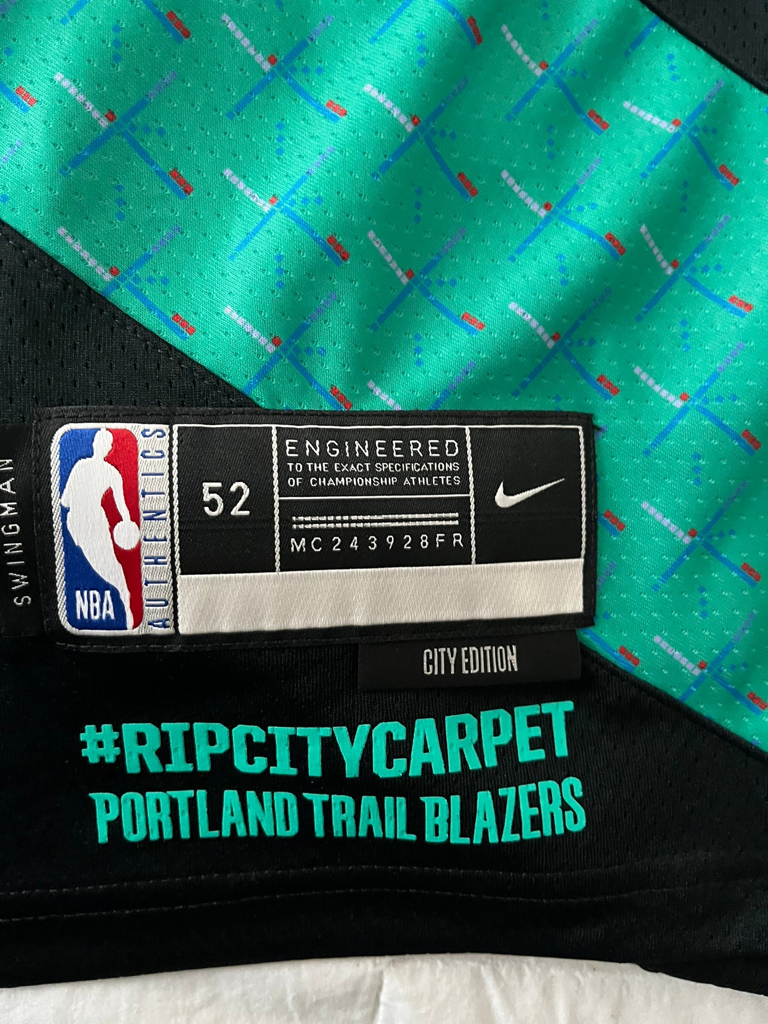 Damian Lillard Portland Trail Blazers Nike Dri-Fit Swingman Jersey Size XL  (52)