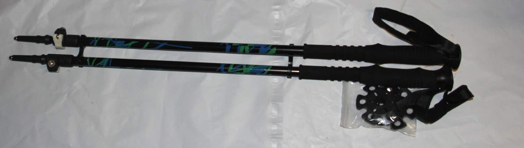 new store wear Ski poles Telescopic adjustable Collapsible Adult dowhill WSD 115cm  to 135 cm
