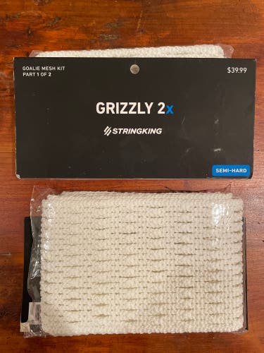 2 Pieces New StringKing Grizzly 2X Goalie Mesh