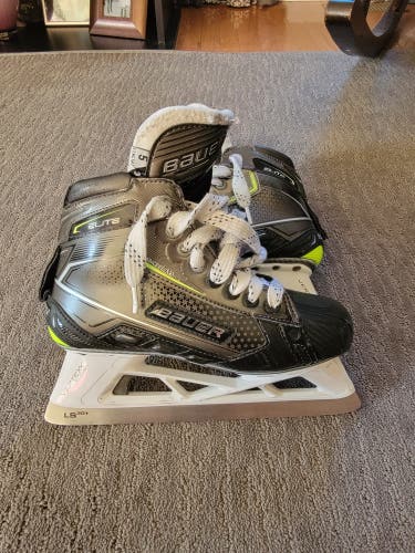 Size 5 Used Bauer Elite Hockey Goalie Skates Regular Width Size 5