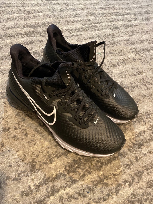 Nike Air Zoom Infinity Tour Flyknit Black White Golf Shoes