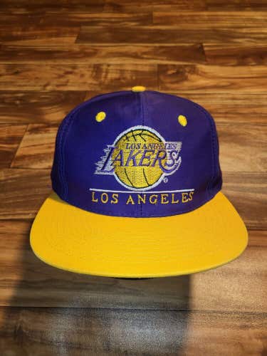 Vintage Rare NBA Los Angeles Lakers Twins Basketball Sports Hat Cap Vtg Snapback