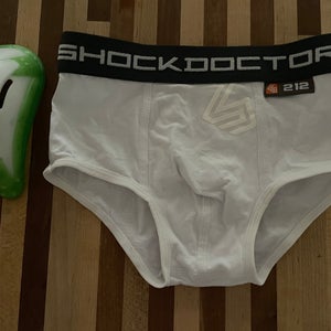 Shock Doctor 212 / jock strap briefs / boys xsmall / preowned washed / white