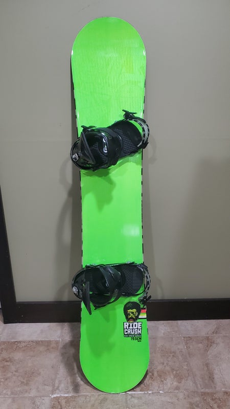 Used Men's Ride Snowboard Freestyle With Bindings Directional Twin