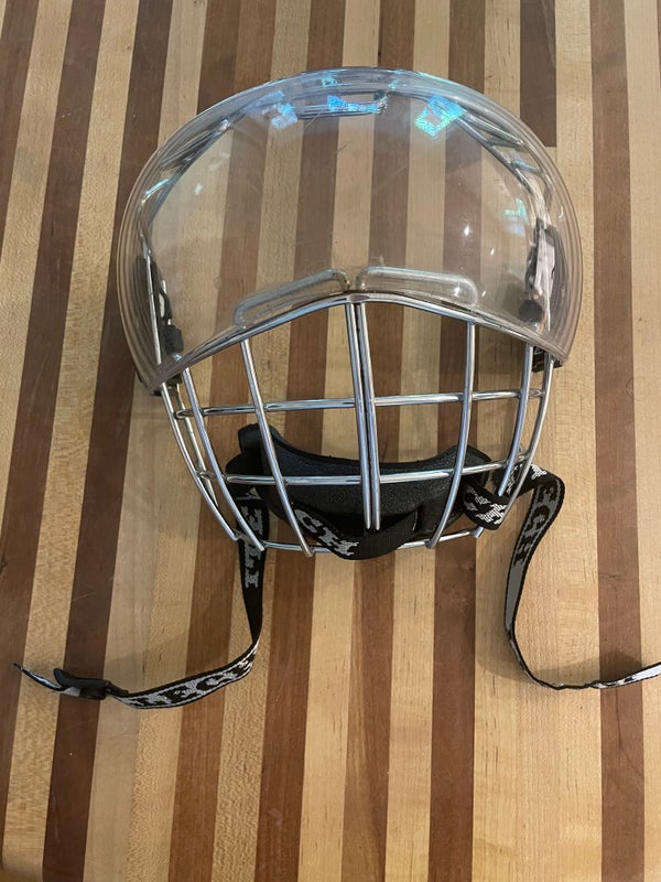 Vintage Ice Hockey Bull Riding Helmet Adult Large with Cage - Unique Rare