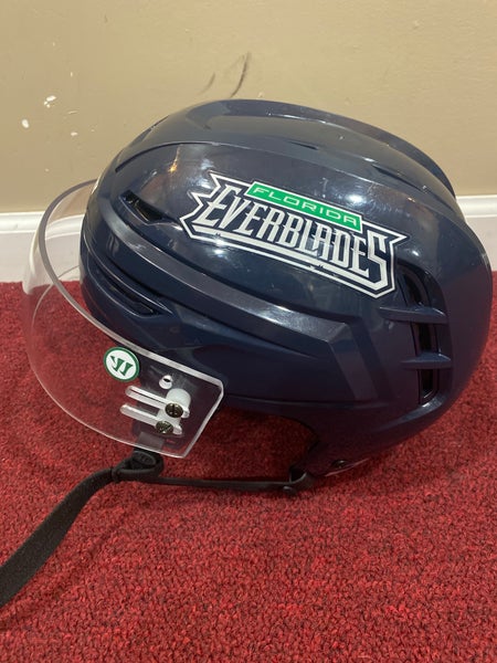 Florida Everblades Medium Warrior Pro Stock Alpha One Pro Helmet Item#PSFLHNB