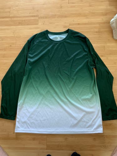 New Green Badger Long Sleeve Shirt