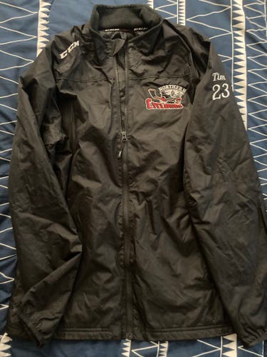 Black Used Northern Cyclones Men's Medium CCM Jacket and Men's Small Pants