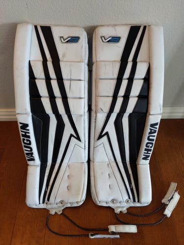 Used 28+2" Vaughn Velocity V9 Goalie Leg Pads