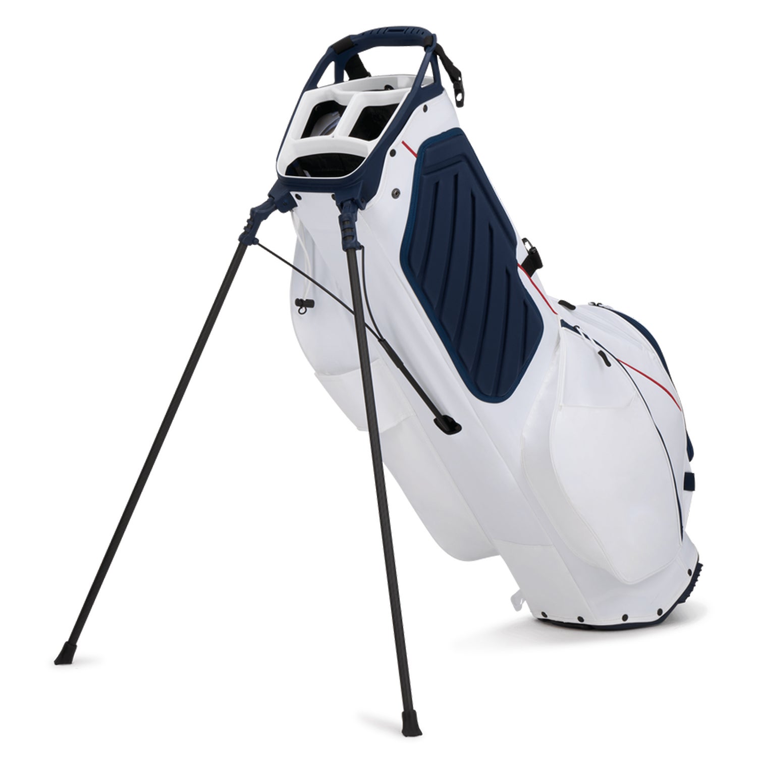 NEW 2023 Custom Callaway Hyper Lite Zero White/Navy Double Strap Stand Golf  Bag