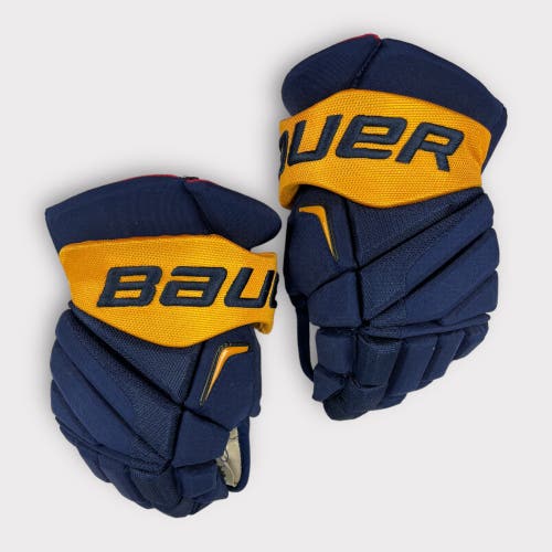 Pro Stock Used 14” Bauer APX2 Buffalo Sabres Hockey Gloves