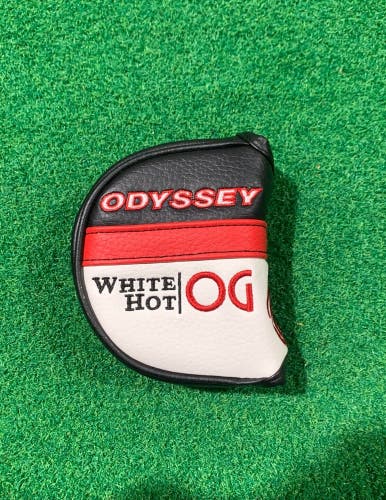 ODYSSEY White Hot OG Mid Mallet Putter Headcover Black/Red - Used