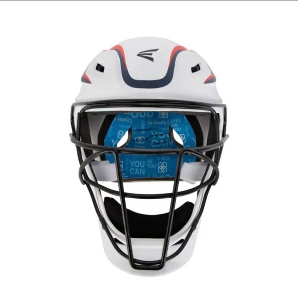 Easton Jen Schro The Very Best Fastpitch Catcher's Helmet-White-Small