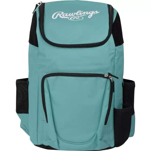New Rawlings R250 Player's Backpack equipment aqua blue kids softball youth bag