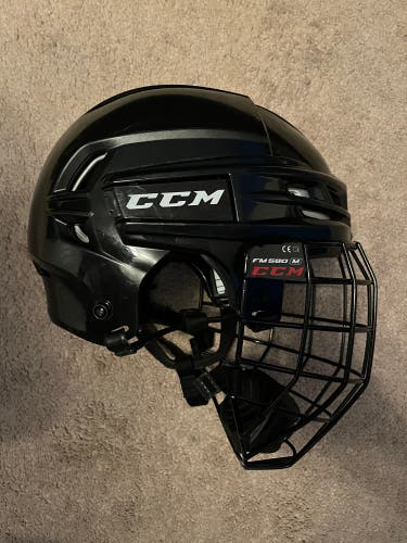 Used Medium CCM  Tacks 910 Helmet with *brand new cage*