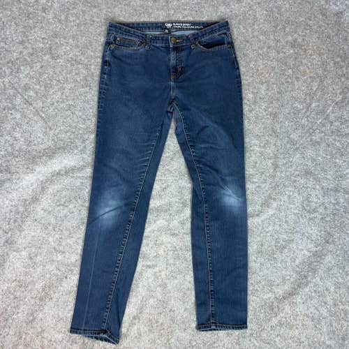 Gap Womens Jeans 10 Blue Denim Pant Skinny Mid Rise Dark Wash Casual Pockets