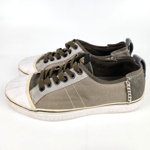 Sorel Sentry Hemp Canvas Low Top Sneaker NM1670-023 Shoes Brown Mens 8.5